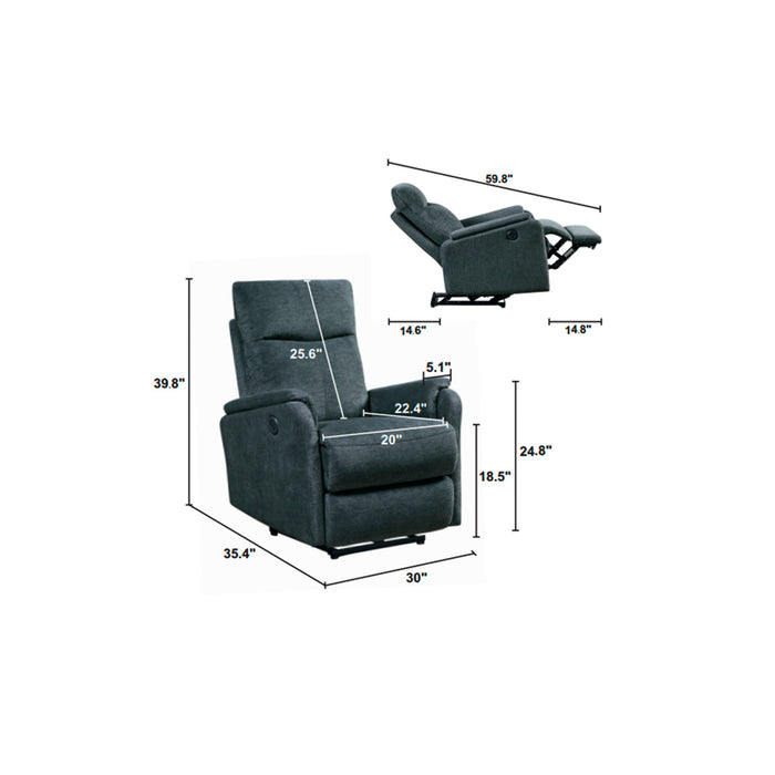 Recliner Chair With Power Function Easy Control Big Stocks, Recliner Single Chair For Living Room, Bed Room