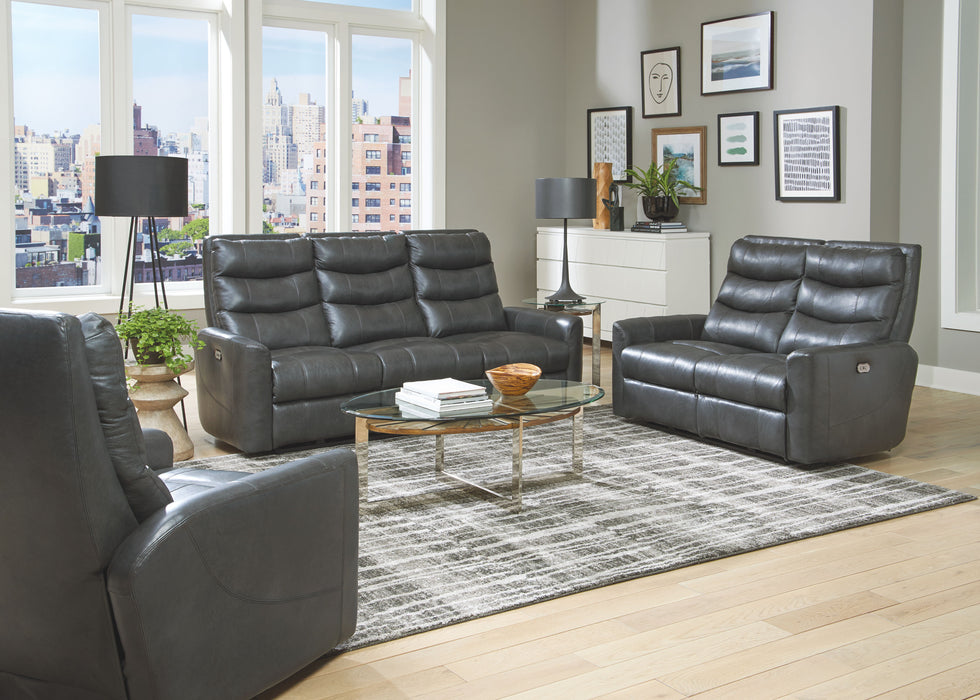 Bosa - Power Reclining Loveseat - Charcoal - Leather