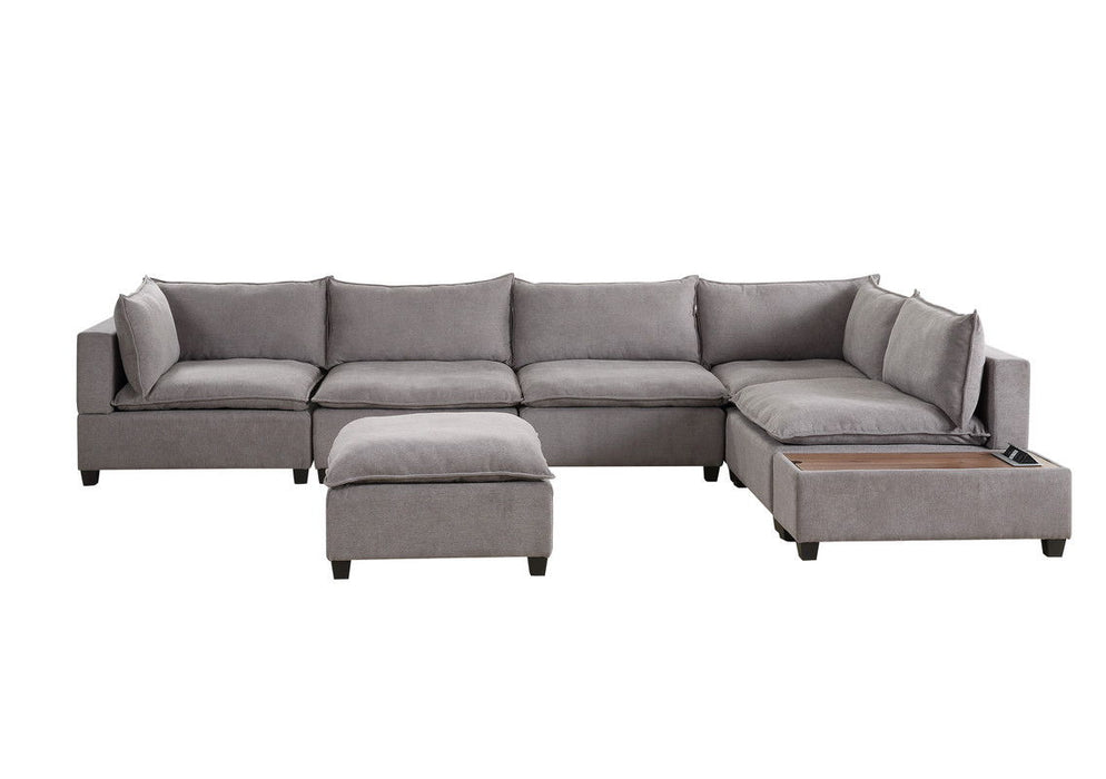 Madison - Modular Sectional Sofa Chaise With USB Storage Console Table