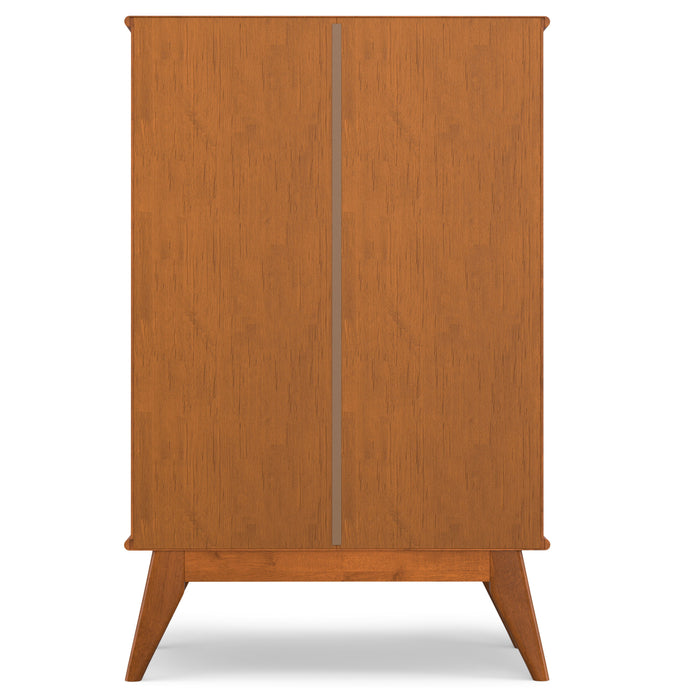 Draper - Mid Century Bar Cabinet - Teak Brown