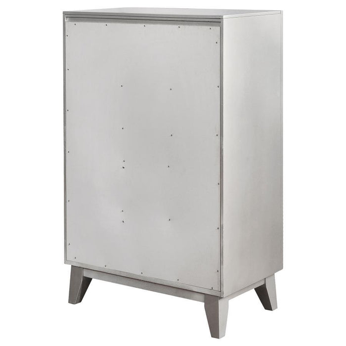 Leighton - 5-Drawer Chest - Metallic Mercury