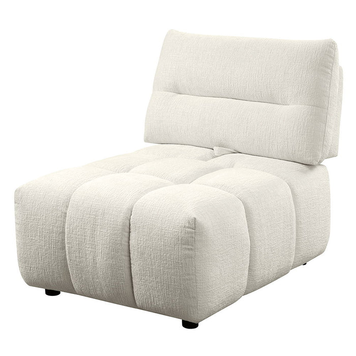 Loanna - Modular Armless Chair - White