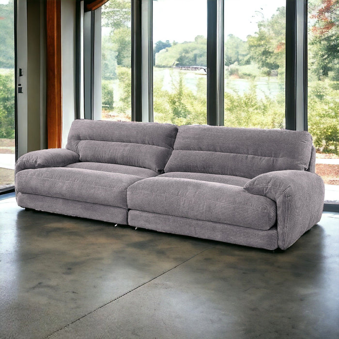 Cadenza - Corduroy Sofa - Gray