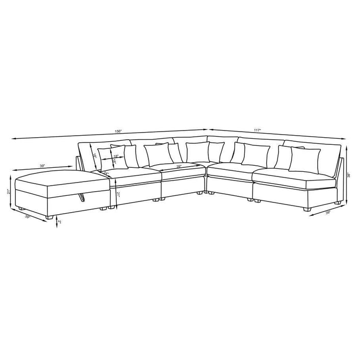 Cambria - Upholstered Modular Sectional Sofa