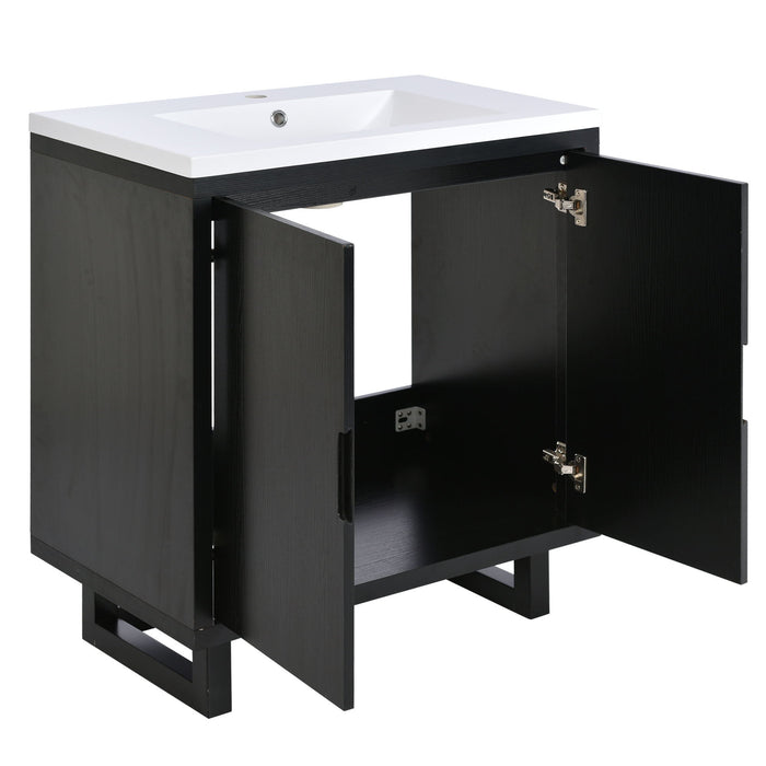 Bathroom Vanity Set With Sink, Combo Cabinet, Bathroom Storage Cabinet, Solid Wood Frame