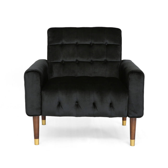 Comfy Arm Chair With Tufted Back, Modern For Living Room, Bedroom And Study