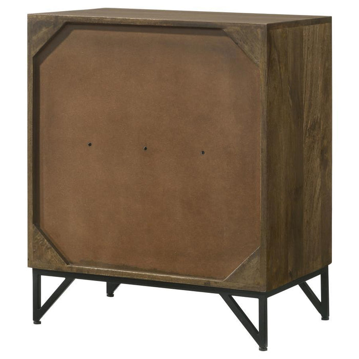 Zaria - 2-Door Wooden Accent Cabinet - Brown