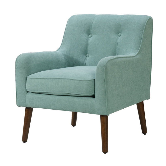 Ryder - Mid Century Modern Woven Fabric Tufted Armchair