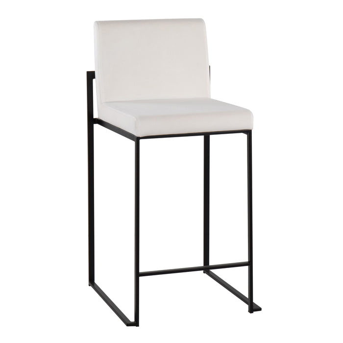 Fuji - Contemporary Modern Elegance, High Back Counter Stool