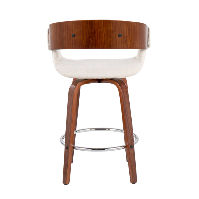 Elisa - Mid Century Modern Counter Stool (Set of 2)