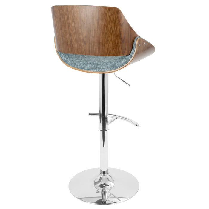 Fabrizzi - Mid Century Modern Adjustable Barstool With Swivel (Set of 2)