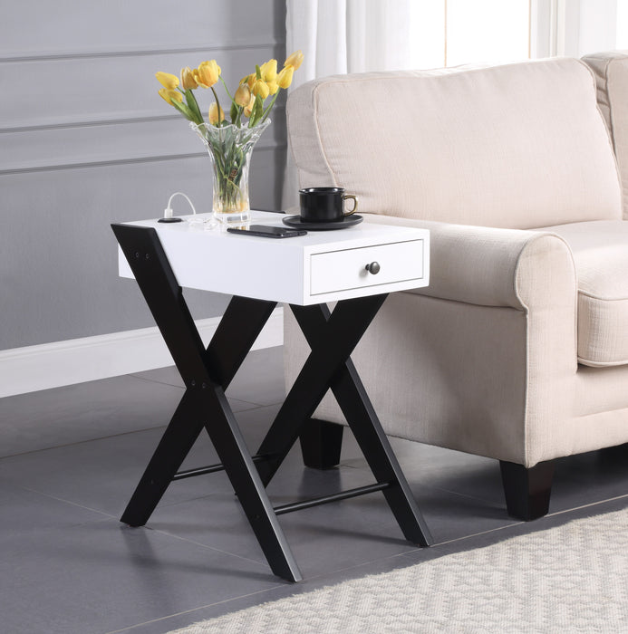 Fierce - Accent Table With Built - In USB Port