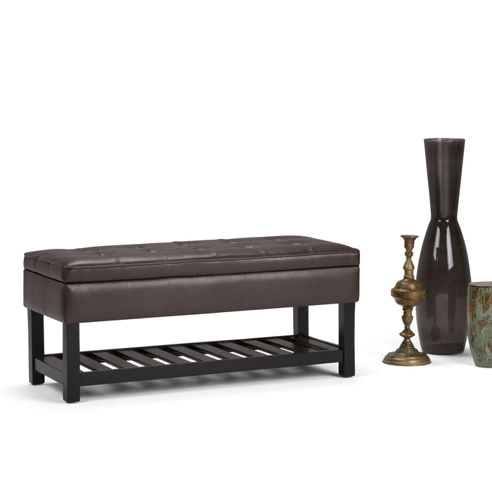 Cosmopolitan - Storage Ottoman Bench with Open Bottom