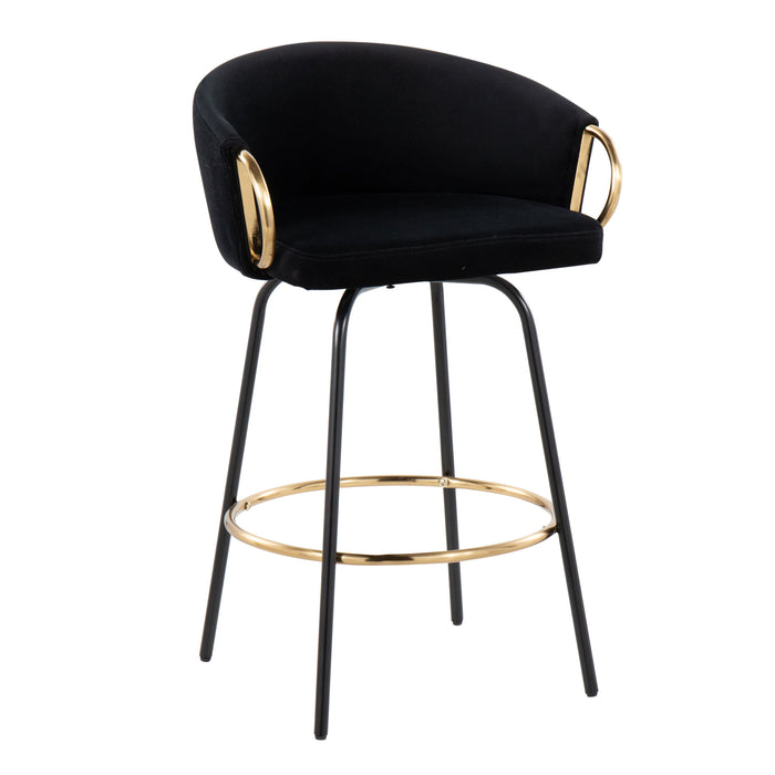 Claire - Contemporary / Glam Counter Stool (Set of 2)