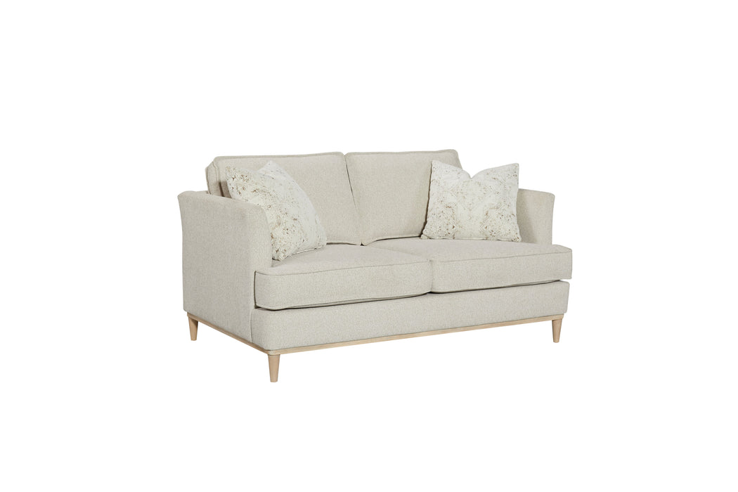 Loveseat With 2 Reversable Cushions And 2 Pillows - Off White