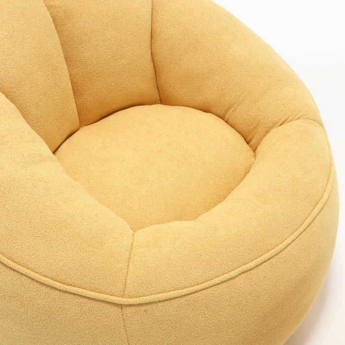 Bedding Bean Bag Sofa Chair High Pressure Foam Bean Bag Chair Adult Material With Padded Foam Padding Compressed Bean Bag With Footrest