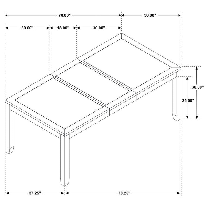 Elodie - Rectangular Extension Leaf Dining Set