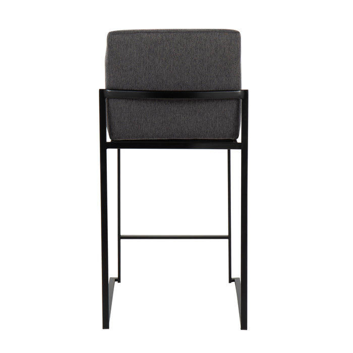 Fuji - Contemporary Modern Elegance, High Back Counter Stool