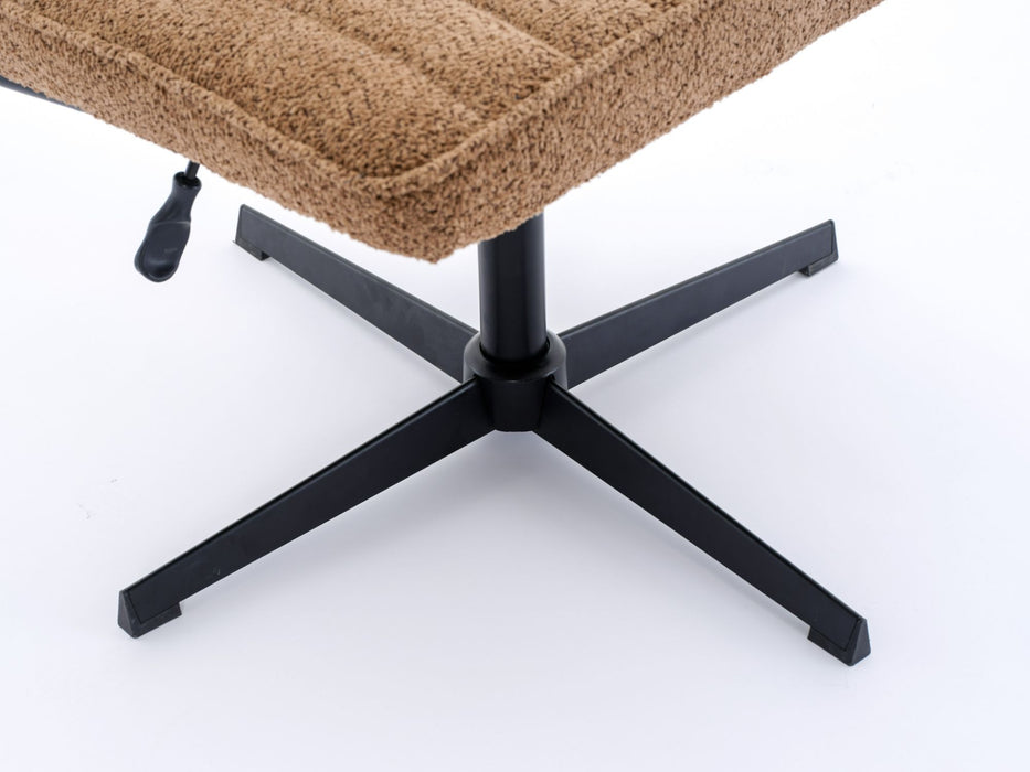 Armless Office Desk Chair No Wheels