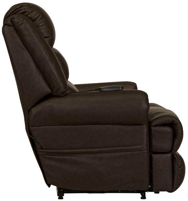 Muncy - Power Lift Chaise Recliner With Dual Motor & Zero Gravity - Walnut