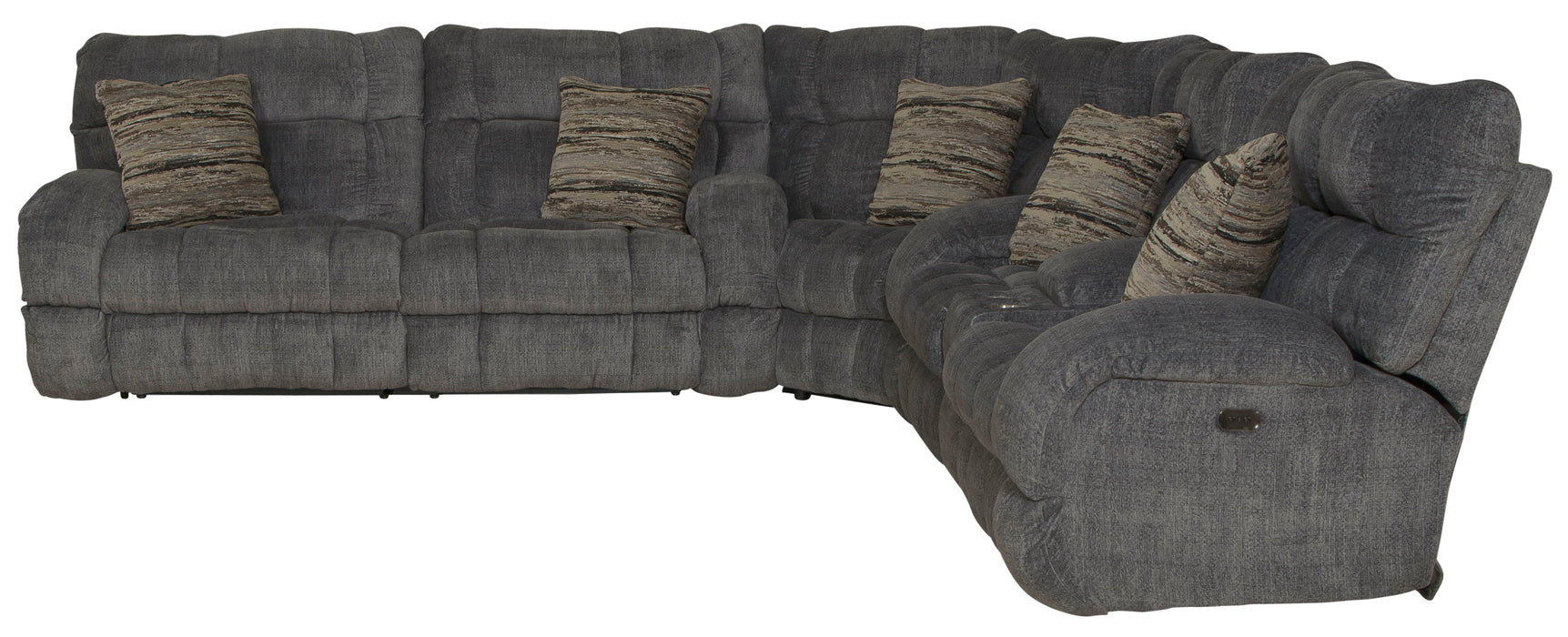 Ashland - Reclining Sectional With 4 Lay Flat Reclining Seats