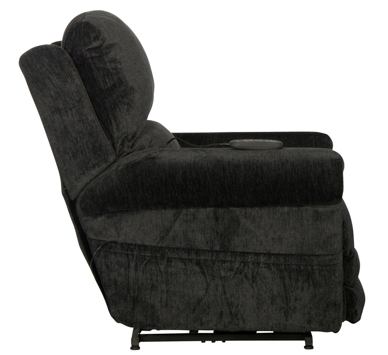 Warner - Power Headrest With Lumbar Power Lay Flat Recliner