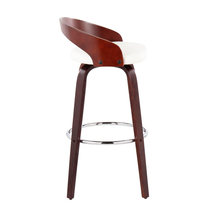 Grotto - Mid Century Elegant Design Modern Barstool With Swivel (Set of 2)