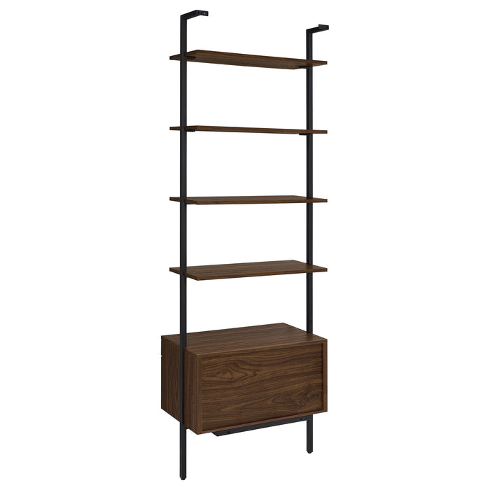 Owens - 3-Piece Wall Mounted Bookshelf Set - Walnut