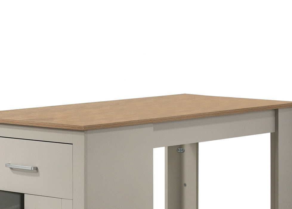 Alonzo - Small Space Counter Height Dining Table With Cabinet And Drawer Storage