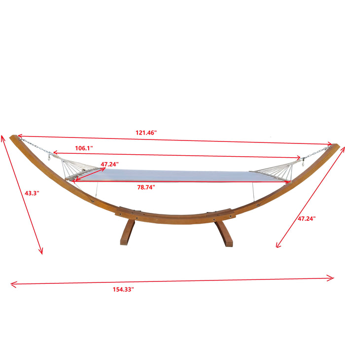 Person Hammock With Stand Set For Indoor Outdoor Standalone - Beige