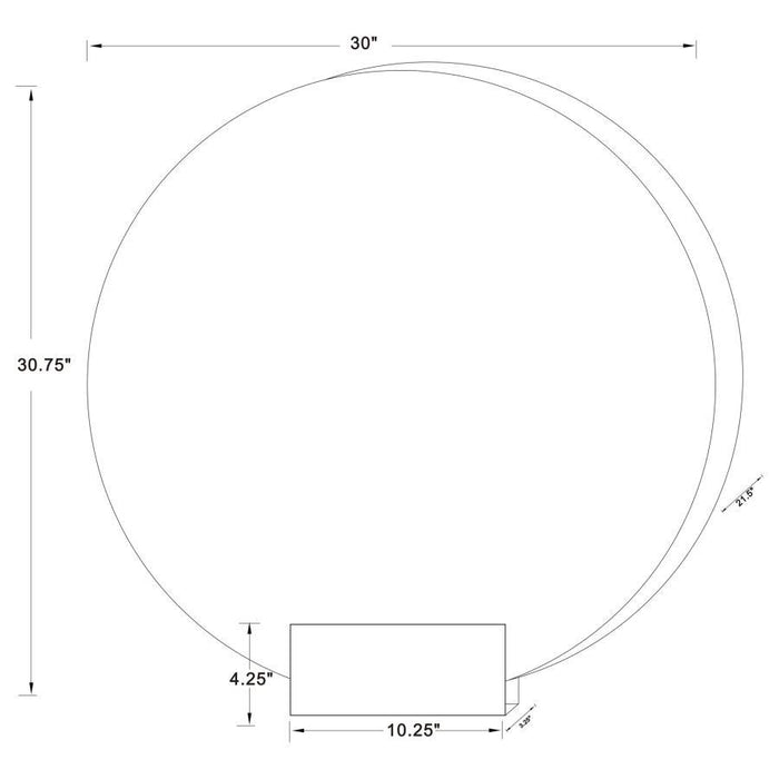 Jocelyn - Round LED Vanity Mirror White Marble Base