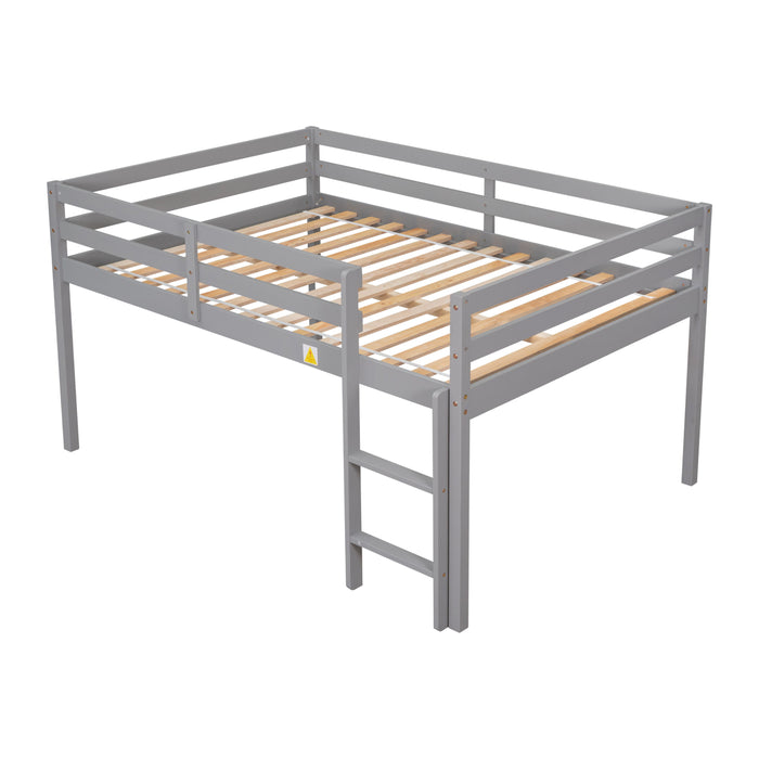 Full Loft Bed - Gray