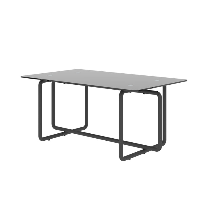 Modern Tempered Glass Tea Table Coffee Table, Table For Living Room