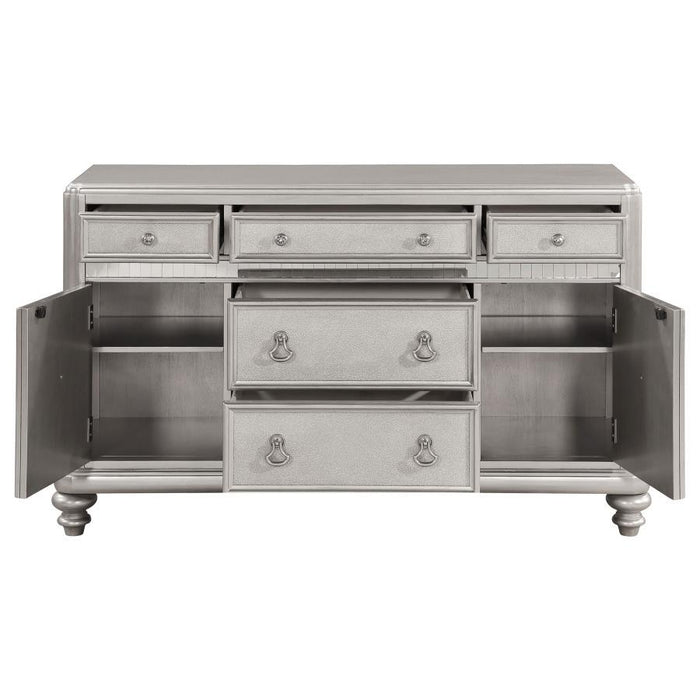 Bling Game - 5-Drawer Dining Server - Metallic Platinum