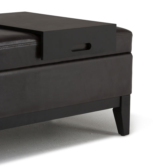 Oregon - Storage Ottoman Bench with Tray