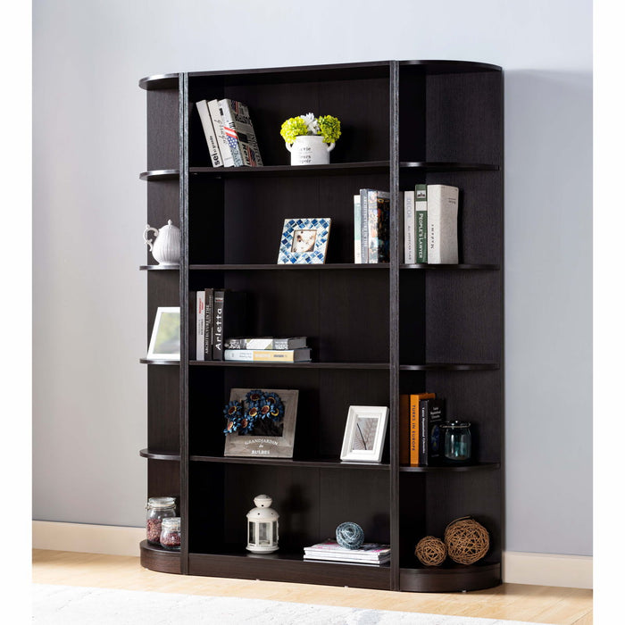 Corner Bookcase Display, Bookshelf Stand With Five Shelves