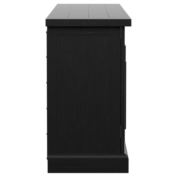 Florence - 4-Door Dining Sideboard Buffet Cabinet - Antique Black