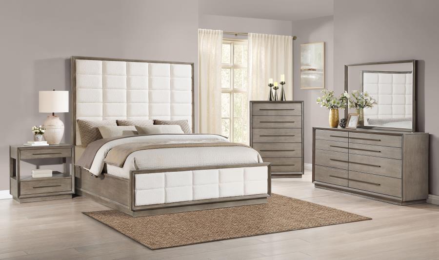 Durango - Upholstered Bed Peppercorn