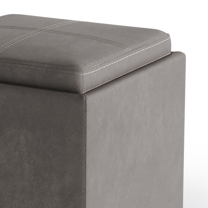 Rockwood - Cube Storage Ottoman with Tray