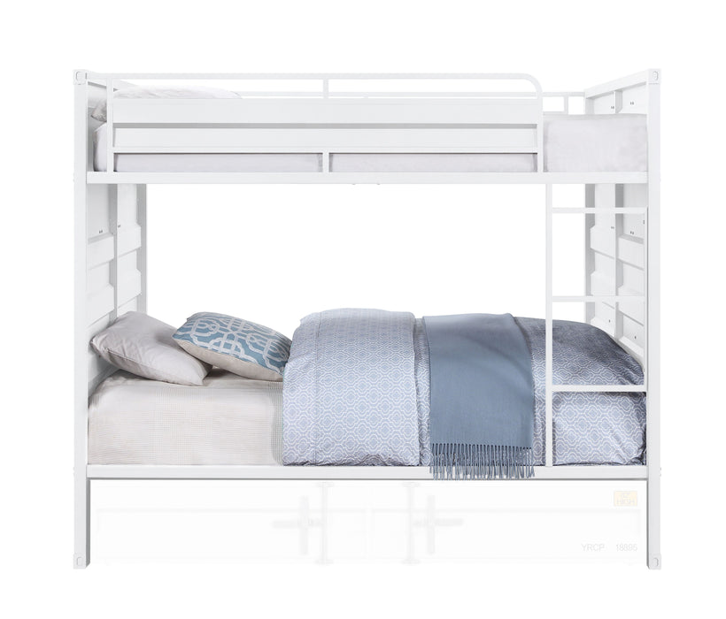 Cargo - Full Bunk Bed With Trundle - White