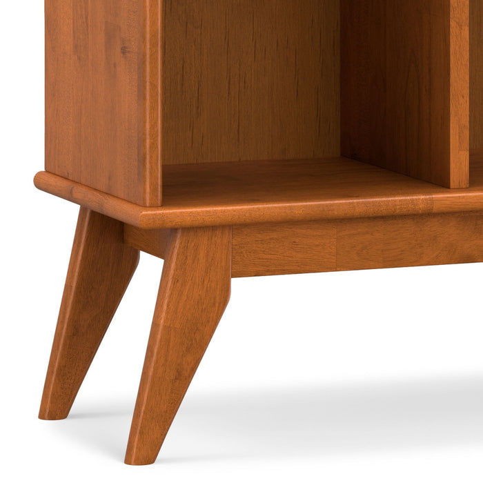 Draper - Mid Century 8 Cube Storage Sofa Table - Teak Brown