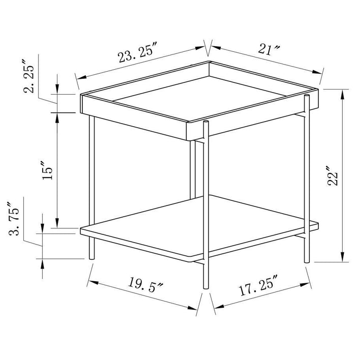 Fallon Rectangular Engineered Wood Table