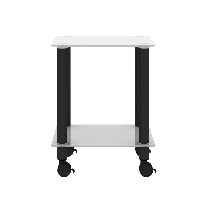 Side Table, 2 Tier Space End Table, Modern Night Stand, Sofa Table, Side Table With Storage Shelve