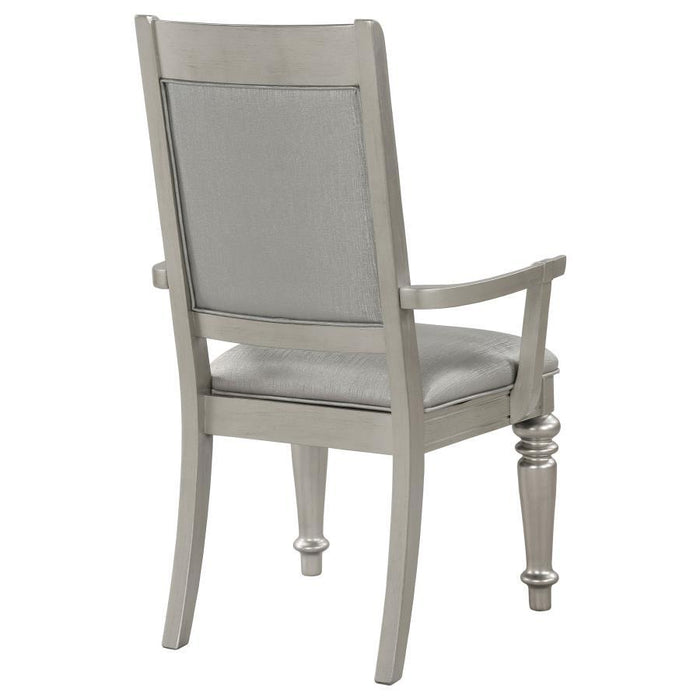 Bling Game - Open Back Arm Chairs (Set of 2) - Metallic