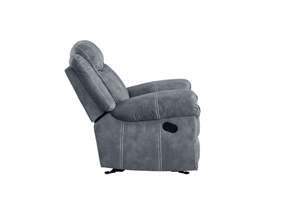 Zubaida - Two Tone Velvet Glider Recliner