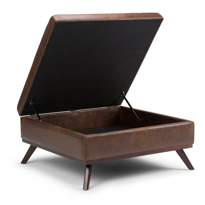 Owen - Square Coffee Table Storage Ottoman