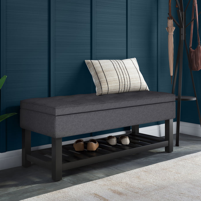 Cosmopolitan - Storage Ottoman Bench with Open Bottom