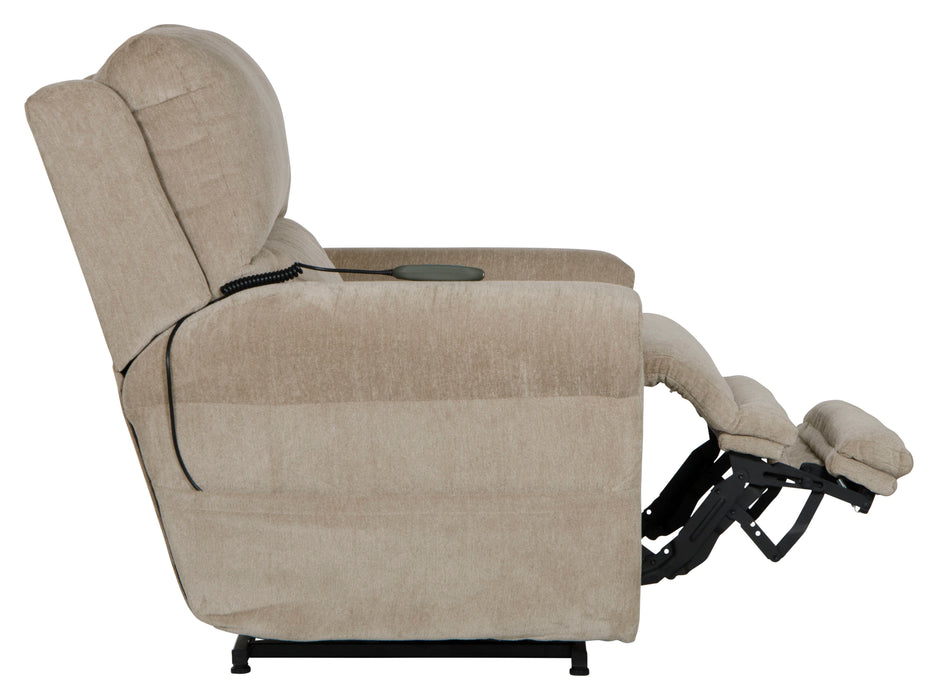 Warner - Power Headrest With Lumbar Power Lay Flat Recliner