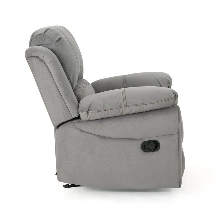 Wide - Manual Glider Standard Recliner - Gray