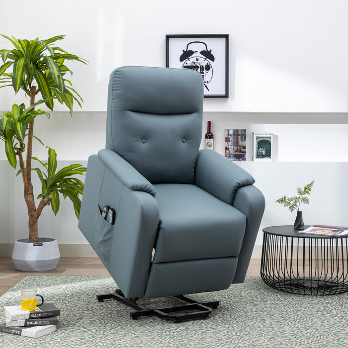 Massage Recliner Chair Electric Power Lift Chairs With Side Pocket, Adjustable Massage And Heating Function For Adults And Seniors